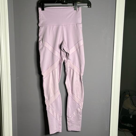 Aerie Light Purple Mid Rise Ankle Length Leggings Size Small - Picture 8 of 8